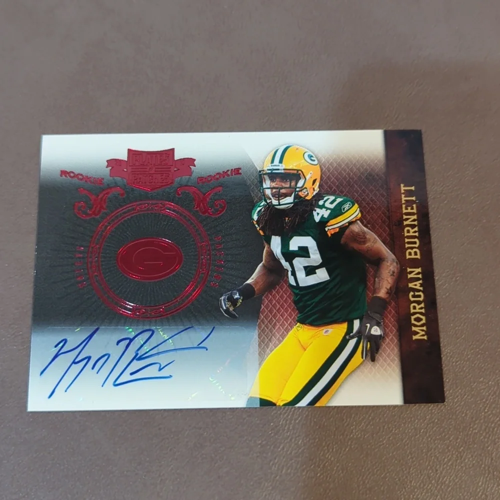 Lot of 3 Morgan Burnett rookie autograph insert Green Bay Packers Topps #42